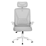 naspaluro Ergonomischer Bürostuhl, Schreibtischstuhl mit 90° Klappbaren...