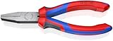 KNIPEX Flachzange mit Comfort-Griffen schwarz atramentiert 160 mm, 20 02...
