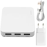 Boddceto Kabelgebundener Printserver Verbindet 3 USB-Drucker Gleichzeitig....