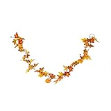 Heitmann Deco Herbst-Girlande mit Ahorn-Blättern in gelb/orange -...