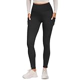 Fotociti Sport Leggings Damen mit Tasche High Waist Sportleggins Lang...