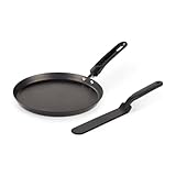 ROSMARINO Crepe Pfanne Nera 25cm - Premium Pfannkuchenpfanne mit...