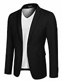 COOFANDY Herren Sportlich Freizeit Blazer Business Sakko Anzugjacke 1...