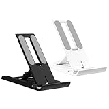2 Stück Mini-Handy-Ständer: 6-Fach winkelverstellbar, faltbar und für...