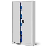 Jan Nowak Metallschrank Jan 185 x 90 x 40 cm - Metall Aktenschrank...