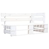 SKM 4-TLG. Paletten-Lounge-Set Weiß Imprägniertes Kiefernholz, Weight:...
