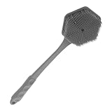 Beaupretty Silikon Duschbürste Langem mit Ergonomischem Griff Dualseitiger...