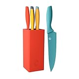 MasterChef Messerblock mit Messer, Messerset mit Block, Scharfe Messer Set...