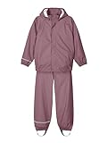 NAME IT Unisex Nkndry Rain Noos Regen Set, Wistful Mauve, 116 EU