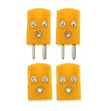 minkissy 4 Stück Thermoelement Stecker Typ K Miniatur Drahtverbinder...
