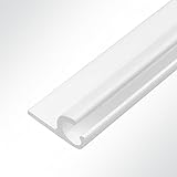 LYSEL® Kederschiene Kederleiste Kederprofil 15x30mm pulverbeschichtet 3m...