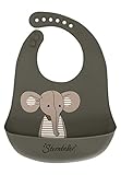 Sterntaler Baby Unisex Silikon Lätzchen Eddy - Kinderlätzchen für Babys...