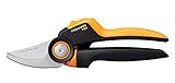Fiskars Bypass-Gartenschere M, X-series PowerGear, P921, Mit Rollgriff,...