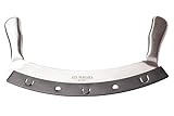 Les Plaisirs Du Chef - Pizzaschneider aus Edelstahl, Wiegemesser (30,5 cm)...