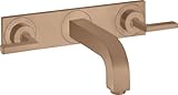 hansgrohe AXOR Citterio 3-Loch Waschtischarmatur Unterputz, Auslauf 222mm,...