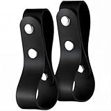 CALFOVERA 2 Stück Handgefertigter Gürtelpeitschenhalter Aus PU Leder...