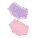 BESTonZON 2 Stück Puppenunterwäsche Kleine Doll Unterhosen Weiche...