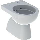 Geberit Renova Stand-WC Tiefspüler, Abg. teilgeschl.Form, Rimfree, weiß