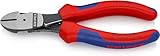 KNIPEX Kraft-Seitenschneider mit Mehrkomponenten-Hüllen schwarz...