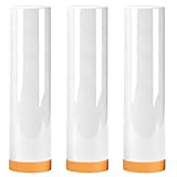 LIUZHUJ 3 Rollen Malerfolie mit Klebeband, Wasserdicht Malerkrepp mit...