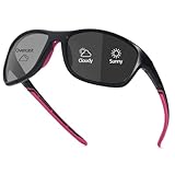 Myiaur Selbsttönende Fahrradbrille Damen Polarisiert Sportbrille mit...
