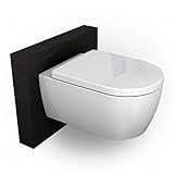 BERNSTEIN® Design Wand WC spülrandlos Hänge WC Set Toilette mit...