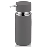 kela Seifenspender 300 ml PER, Seifenspender grau Keramik, rutschfeste...