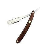 SOIMISS Holzgriff Rasiermesser Klinge Herren Vintage Bart Rasierer Metall...