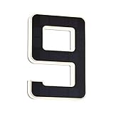 Paulmann 79850 LED Solar Hausnummer 9 IP44 Warmweiß Akku wechselbar incl....