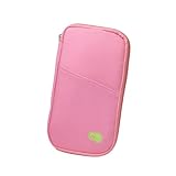 WAZUBC Kleine Reisebrieftasche, Reisepasshülle, mehrere Fächer, leicht,...