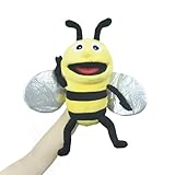 lilizzhoumax Handpuppe Biene Kuscheltier Tier Biene Handpuppe aus Plüsch...
