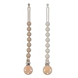 meanus Schnullerkette aus Silikon, 2-in-1 Schnullerhalter und...