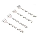 Veemoon 4 Stück Teiliges Edelstahl teleskop Rückenkratzer Ausziehbar...