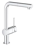 GROHE Minta, Küchenarmatur (Wasserhahn Küche mit ausziehbarer Brause,...