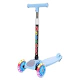 Niesel Kinderroller - Kinderscooter mit kippbarem Lenkmechanismus - 3-Rad...