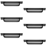 6 x einfache Schrankgriffe zum Bohren, 147 mm, glatter Griff, Küchengriffe...