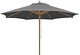 Schneider Sonnenschirm Malaga, anthrazit, 300 cm rund, 614-15, Gestell...