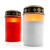 BigDean Led Grabkerzen 1x Rot 1x Weiß– Led Grablichter für draußen –...