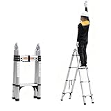 HUFIREHU Teleskopleiter Telescopic Ladder Leiter Ausziehbar Teleskop...