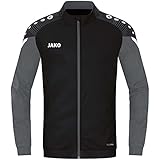 JAKO Herren Polyesterjacke Performance, Schwarz/Anthra Light, S
