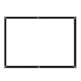 ZHCHAO Projektor-Leinwand, hohe Helligkeit, 72, 84, 100, 120, 150 Zoll, 16:...