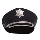 TrendandStylez Polizeimütze schwarz, Einheitsgröße, Mütze Polizist,...