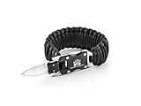 Armband King Cobra Paracord Survival Bracelet - Schwarz -...