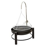 NATIV Lemodo Feuerschale mit Grillrost - Dreibein-Schwenkgrill -...