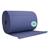 AWOTEX 2 x Putztuchrolle blau I 3-lagig-verleimte Papierrolle-Werkstatt mit...