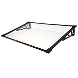 TrutzHolm® Aluminium Vordach Haustürvordach Pultvordach 150 x 90 cm...