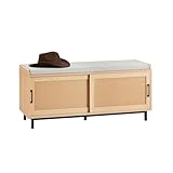 SoBuy FSR154-N Schuhbank mit Sitzfläche Dielenbank mit Schiebetüren...