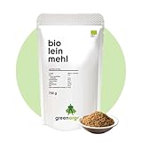 BIO PREMIUM LEINSAMENMEHL - Lower-Carb, vegan, entölt, eiweißreich,...