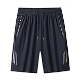 Herren-Shorts aus Eisseide, Übergröße, 12,7 cm Schrittlänge, Strand,...