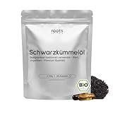 roots NATURALS® Premium Bio Schwarzkümmelöl Kapseln [90x...